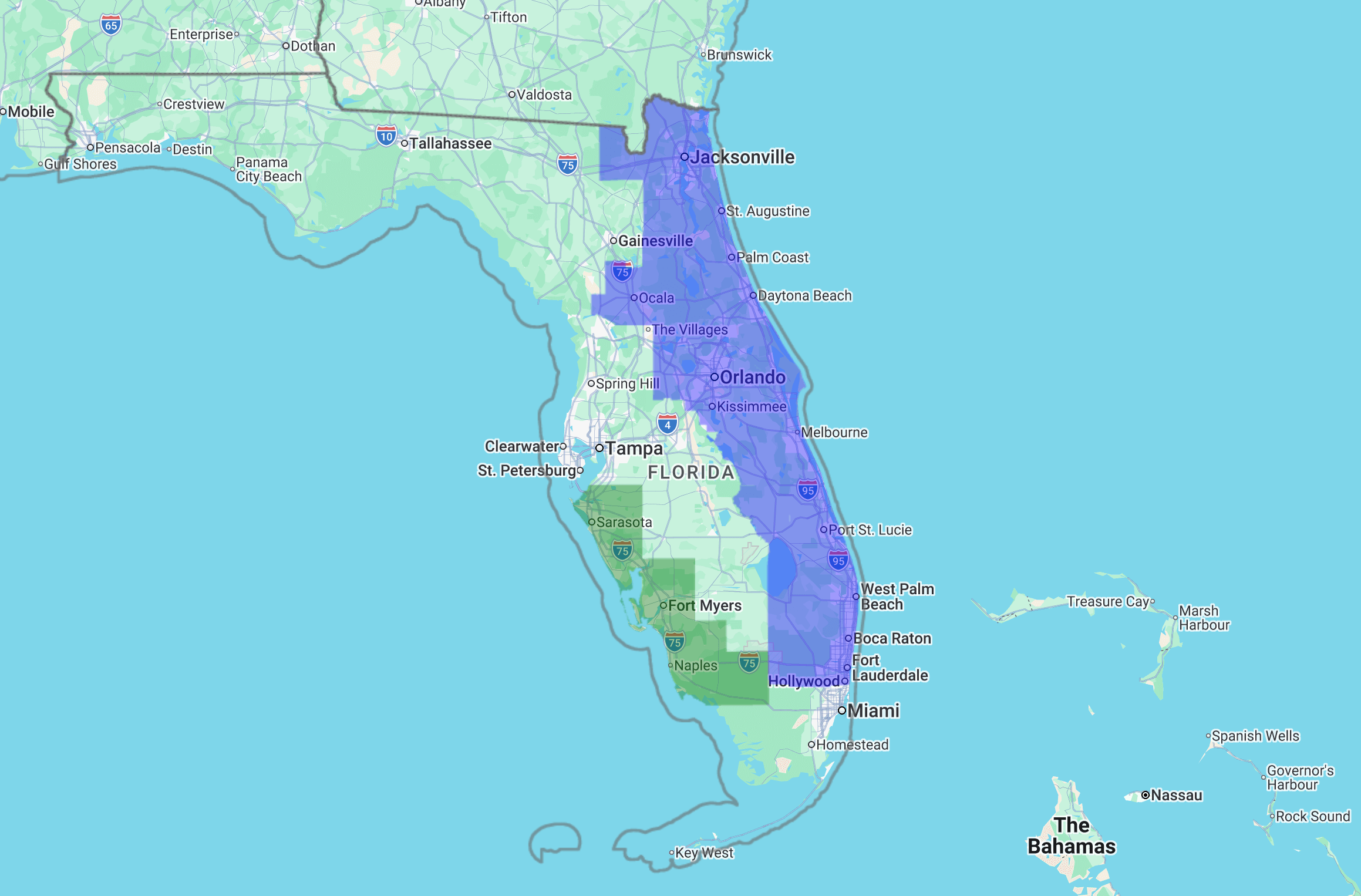 Service Area Map
